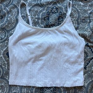 Old Navy White Ribbed Camisole